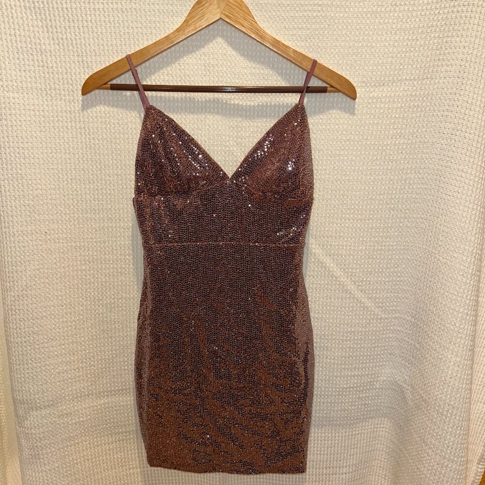 Lulus Women’s Purple Sparkle Mini Dress